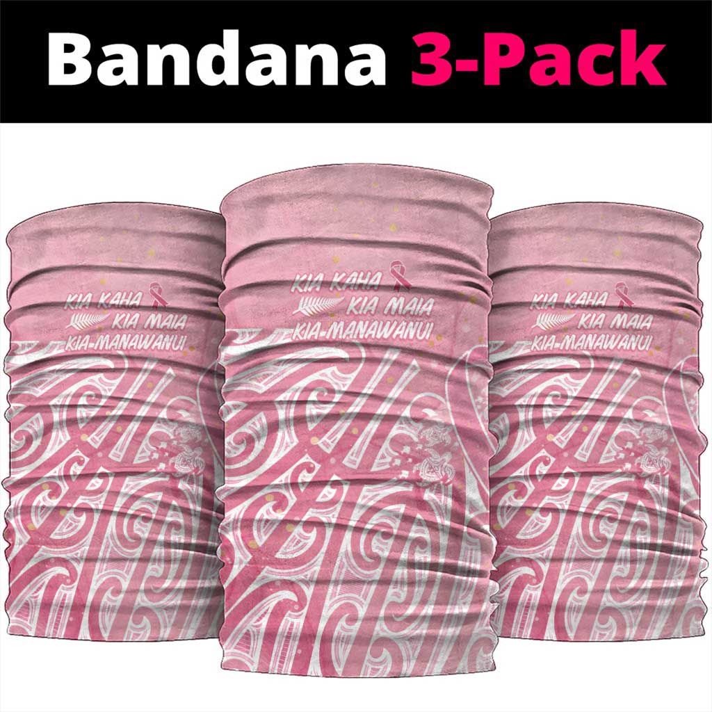 Breast Cancer Awareness Maori Neck Gaiter Kia Kaha Kia Maia Kia Manawanui LT7 package One Size: 25*50cm Pink - Polynesian Pride