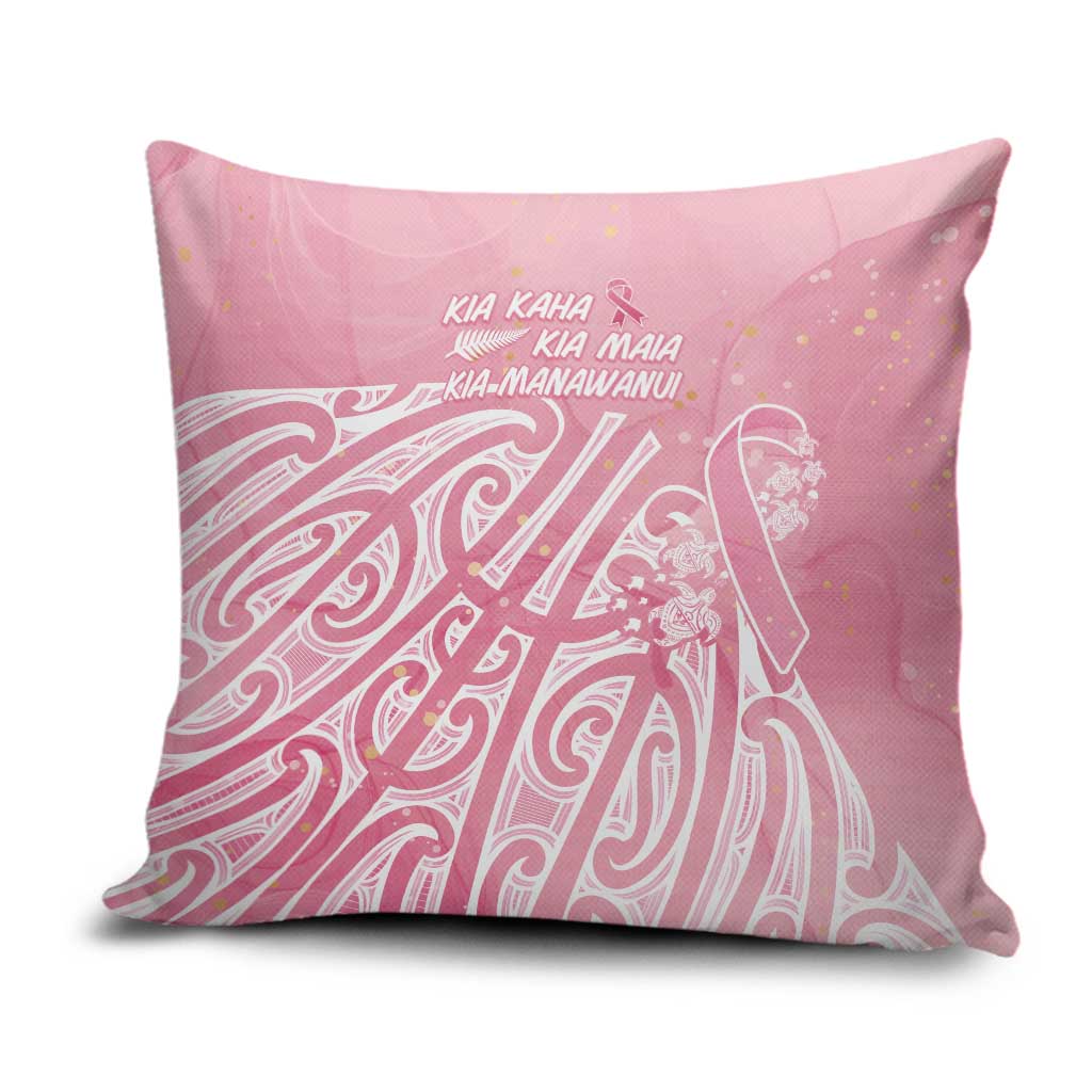 Breast Cancer Awareness Maori Pillow Cover Kia Kaha Kia Maia Kia Manawanui LT7 Pink - Polynesian Pride
