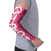 Breast Cancer Awareness Maori Arm Sleeves Koru Kowhaiwhai LT7 - Polynesian Pride