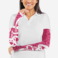 Breast Cancer Awareness Maori Arm Sleeves Koru Kowhaiwhai LT7 - Polynesian Pride