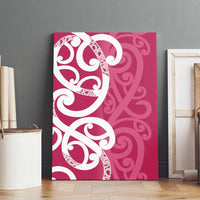 Breast Cancer Awareness Maori Canvas Wall Art Koru Kowhaiwhai LT7 - Polynesian Pride