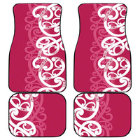 Breast Cancer Awareness Maori Car Mats Koru Kowhaiwhai LT7 - Polynesian Pride