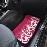 Breast Cancer Awareness Maori Car Mats Koru Kowhaiwhai LT7 - Polynesian Pride
