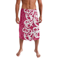 Breast Cancer Awareness Maori Lavalava Koru Kowhaiwhai LT7 Pink - Polynesian Pride