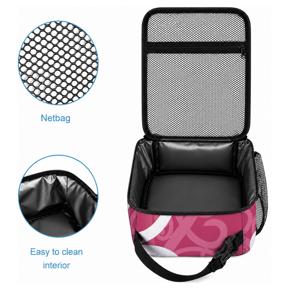 Breast Cancer Awareness Maori Lunch Bag Koru Kowhaiwhai
