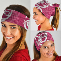 Breast Cancer Awareness Maori Neck Gaiter Koru Kowhaiwhai LT7 - Polynesian Pride
