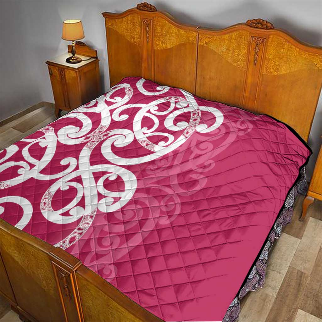 Breast Cancer Awareness Maori Quilt Koru Kowhaiwhai LT7 - Polynesian Pride