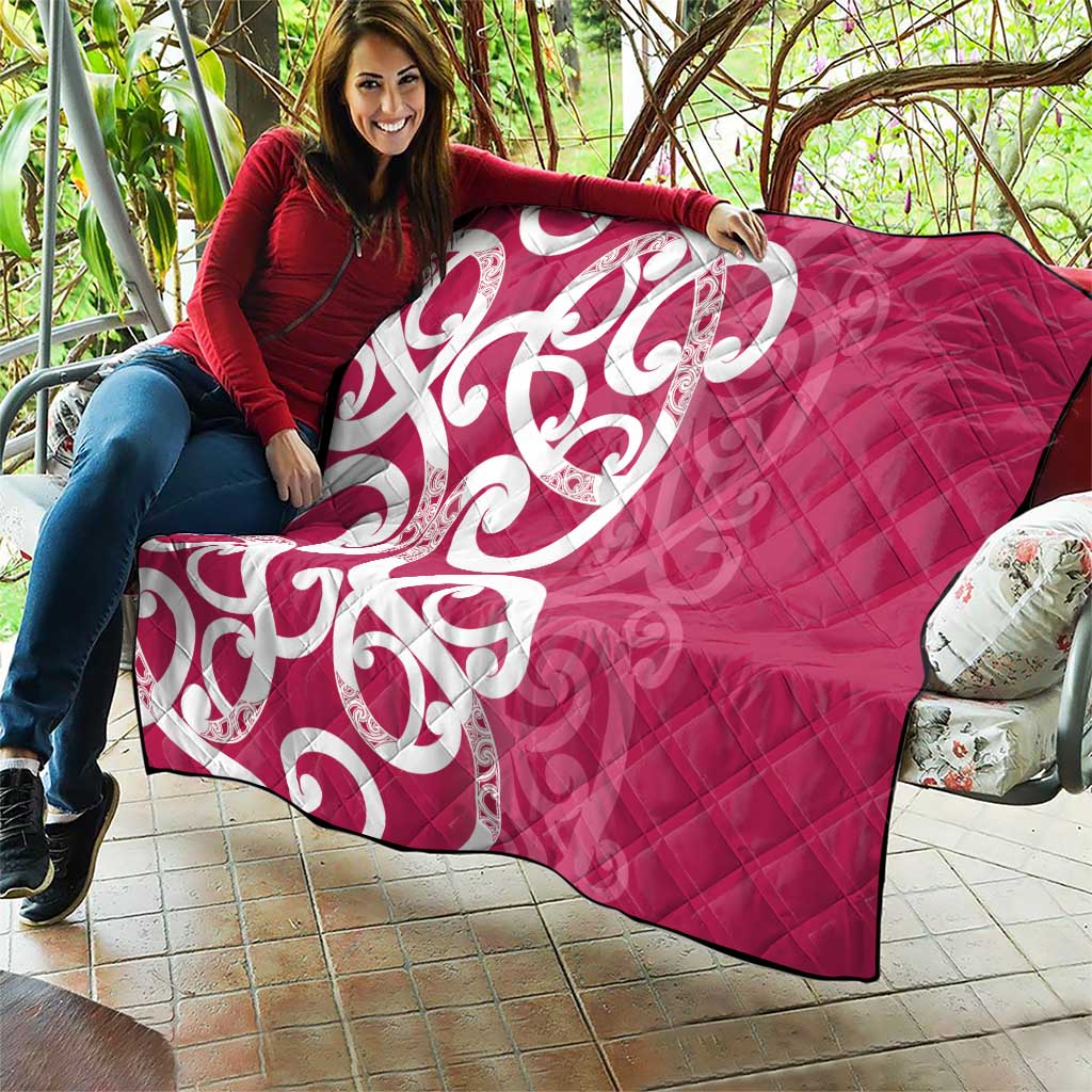 Breast Cancer Awareness Maori Quilt Koru Kowhaiwhai LT7 - Polynesian Pride