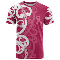 Breast Cancer Awareness Maori T Shirt Koru Kowhaiwhai LT7 Pink - Polynesian Pride