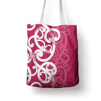 Breast Cancer Awareness Maori Tote Bag Koru Kowhaiwhai LT7 - Polynesian Pride