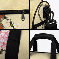 Aloha Hawaii Ipu Gourd Mix Kukui Nut Lei Duffle Bag Lemon Yellow LT7 - Polynesian Pride