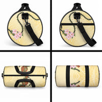 Aloha Hawaii Ipu Gourd Mix Kukui Nut Lei Duffle Bag Lemon Yellow LT7 - Polynesian Pride
