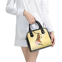 Aloha Hawaii Ipu Gourd Mix Kukui Nut Lei Shoulder Handbag Lemon Yellow LT7 - Polynesian Pride