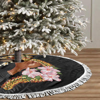 Aloha Hawaii Ipu Gourd Mix ʻĀkulikuli Lei Tree Skirt Obsidian Black LT7 - Polynesian Pride