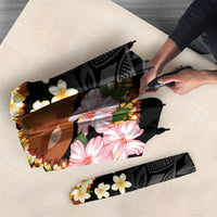 Aloha Hawaii Ipu Gourd Mix ʻĀkulikuli Lei Umbrella Obsidian Black LT7 - Polynesian Pride