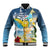 Funny Tropical Christmas Baseball Jacket Tis The Season To Get Tipsy