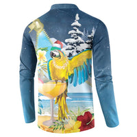 Funny Tropical Christmas Button Sweatshirt Tis The Season To Get Tipsy LT7 - Polynesian Pride