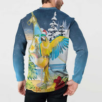 Funny Tropical Christmas Button Sweatshirt Tis The Season To Get Tipsy LT7 - Polynesian Pride