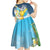 Funny Tropical Christmas Kid Short Sleeve Dress Tis The Season To Get Tipsy