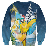 Funny Tropical Christmas Sweatshirt Tis The Season To Get Tipsy LT7 - Polynesian Pride