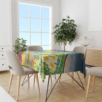 Funny Tropical Christmas Tablecloth Tis The Season To Get Tipsy LT7 - Polynesian Pride