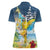 Funny Tropical Christmas Women Polo Shirt Tis The Season To Get Tipsy