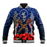 Anzac Baseball Jacket Australia Aboriginal Mix New Zealand Slouch Hats LT7 Unisex Blue - Polynesian Pride