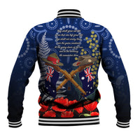 Anzac Baseball Jacket Australia Aboriginal Mix New Zealand Slouch Hats LT7 - Polynesian Pride