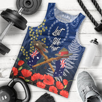 Anzac Men Tank Top Australia Aboriginal Mix New Zealand Slouch Hats LT7 - Polynesian Pride