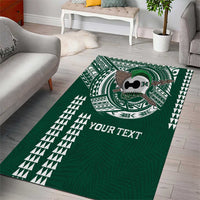 Hawaii Rainbow Warriors Personalized Area Rug Kakau Ikaika Laau Pama LT7 - Polynesian Pride