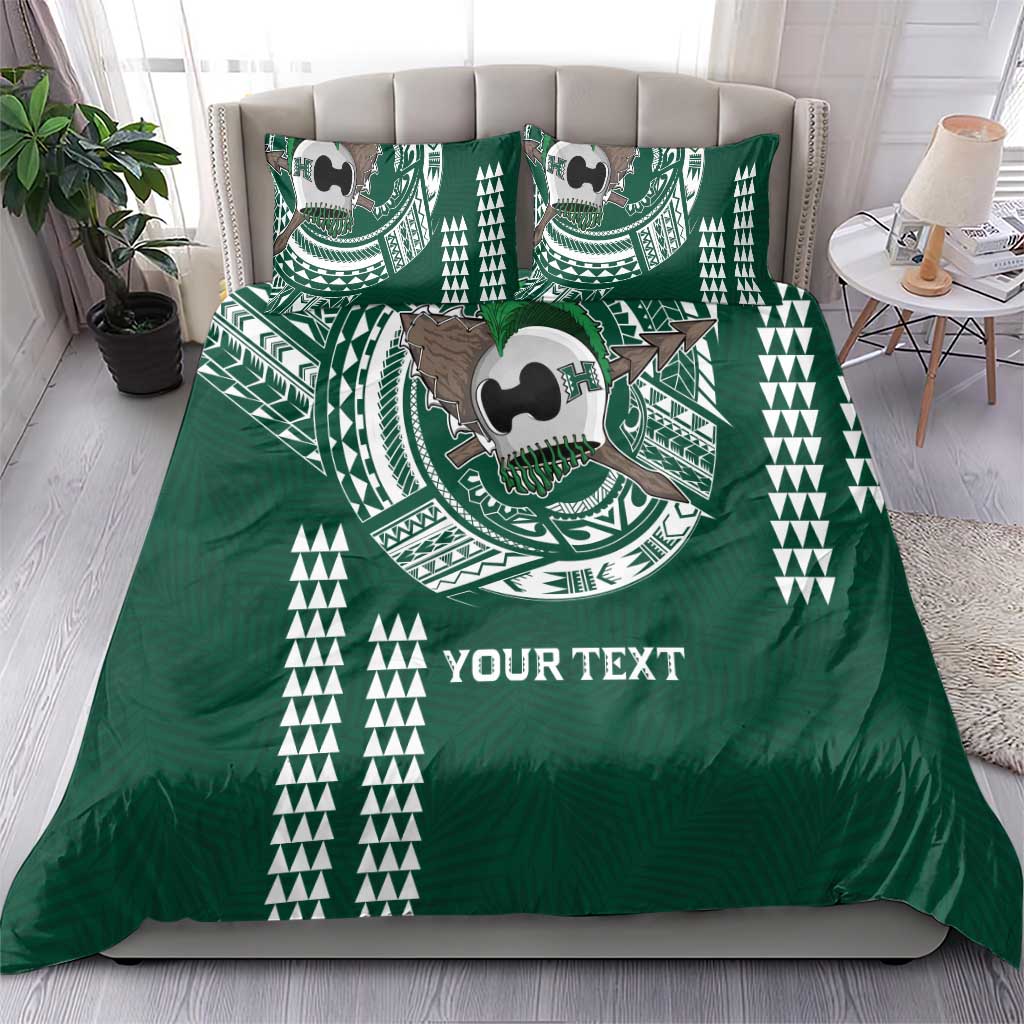 Hawaii Rainbow Warriors Personalized Bedding Set Kakau Ikaika Laau Pama LT7 - Polynesian Pride