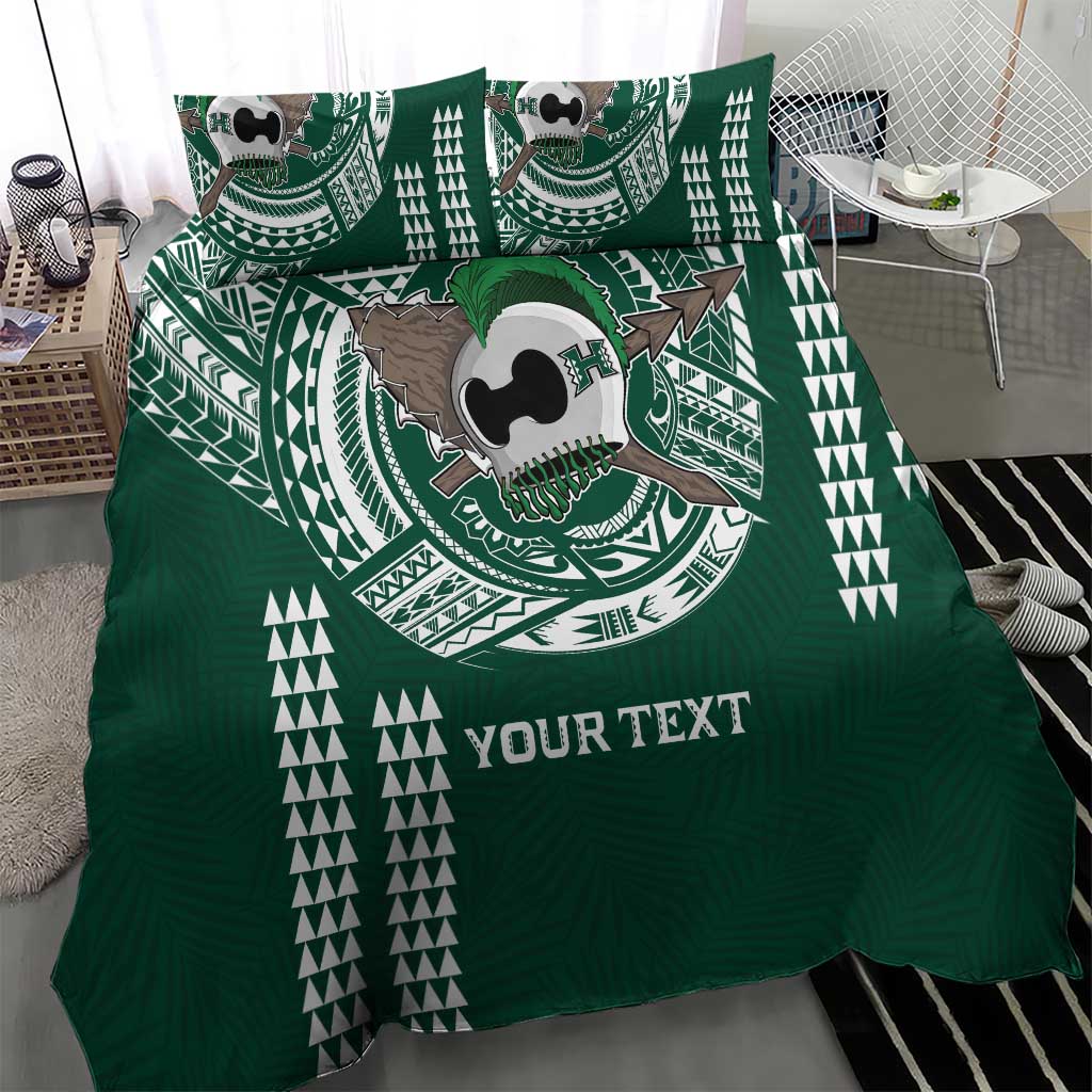 Hawaii Rainbow Warriors Personalized Bedding Set Kakau Ikaika Laau Pama LT7 - Polynesian Pride