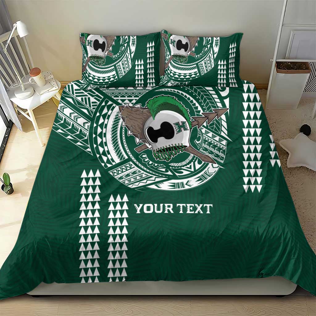 Hawaii Rainbow Warriors Personalized Bedding Set Kakau Ikaika Laau Pama LT7 - Polynesian Pride