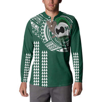 Hawaii Rainbow Warriors Personalized Button Sweatshirt Kakau Ikaika Laau Pama LT7 - Polynesian Pride