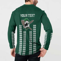 Hawaii Rainbow Warriors Personalized Button Sweatshirt Kakau Ikaika Laau Pama LT7 - Polynesian Pride