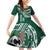 Hawaii Rainbow Warriors Personalized Family Matching Off Shoulder Short Dress and Hawaiian Shirt Kakau Ikakai Laau Pama