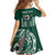 Hawaii Rainbow Warriors Personalized Family Matching Off Shoulder Short Dress and Hawaiian Shirt Kakau Ikakai Laau Pama