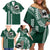 Hawaii Rainbow Warriors Personalized Family Matching Off Shoulder Short Dress and Hawaiian Shirt Kakau Ikakai Laau Pama