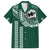 Hawaii Rainbow Warriors Personalized Family Matching Off Shoulder Short Dress and Hawaiian Shirt Kakau Ikakai Laau Pama