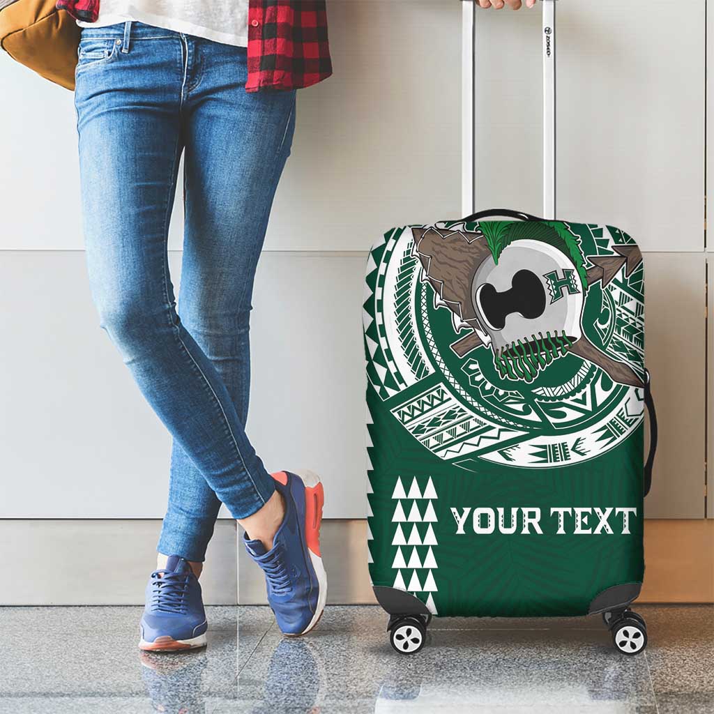 Hawaii Rainbow Warriors Personalized Luggage Cover Kakau Ikaika Laau Pama LT7 - Polynesian Pride