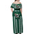 Hawaii Rainbow Warriors Personalized Off Shoulder Maxi Dress Kakau Ikakai Laau Pama