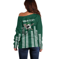 Hawaii Rainbow Warriors Personalized Off Shoulder Sweater Kakau Ikaika Laau Pama LT7 - Polynesian Pride