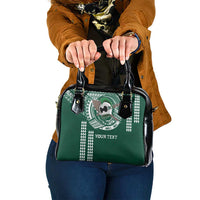 Hawaii Rainbow Warriors Personalized Shoulder Handbag Kakau Ikaika Laau Pama LT7 One Size Green - Polynesian Pride