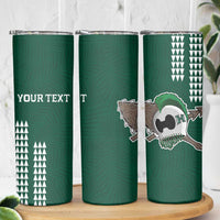 Hawaii Rainbow Warriors Personalized Skinny Tumbler Kakau Ikakai Laau Pama LT7 - Polynesian Pride