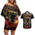 Australia - New Zealand ANZAC Couples Matching Off Shoulder Short Dress and Hawaiian Shirt Gallipoli ANZAC Cove Landing