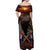 Australia - New Zealand ANZAC Off Shoulder Maxi Dress Gallipoli ANZAC Cove Landing