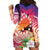 Kia Orana Cook Islands Hoodie Dress Sunset Dream