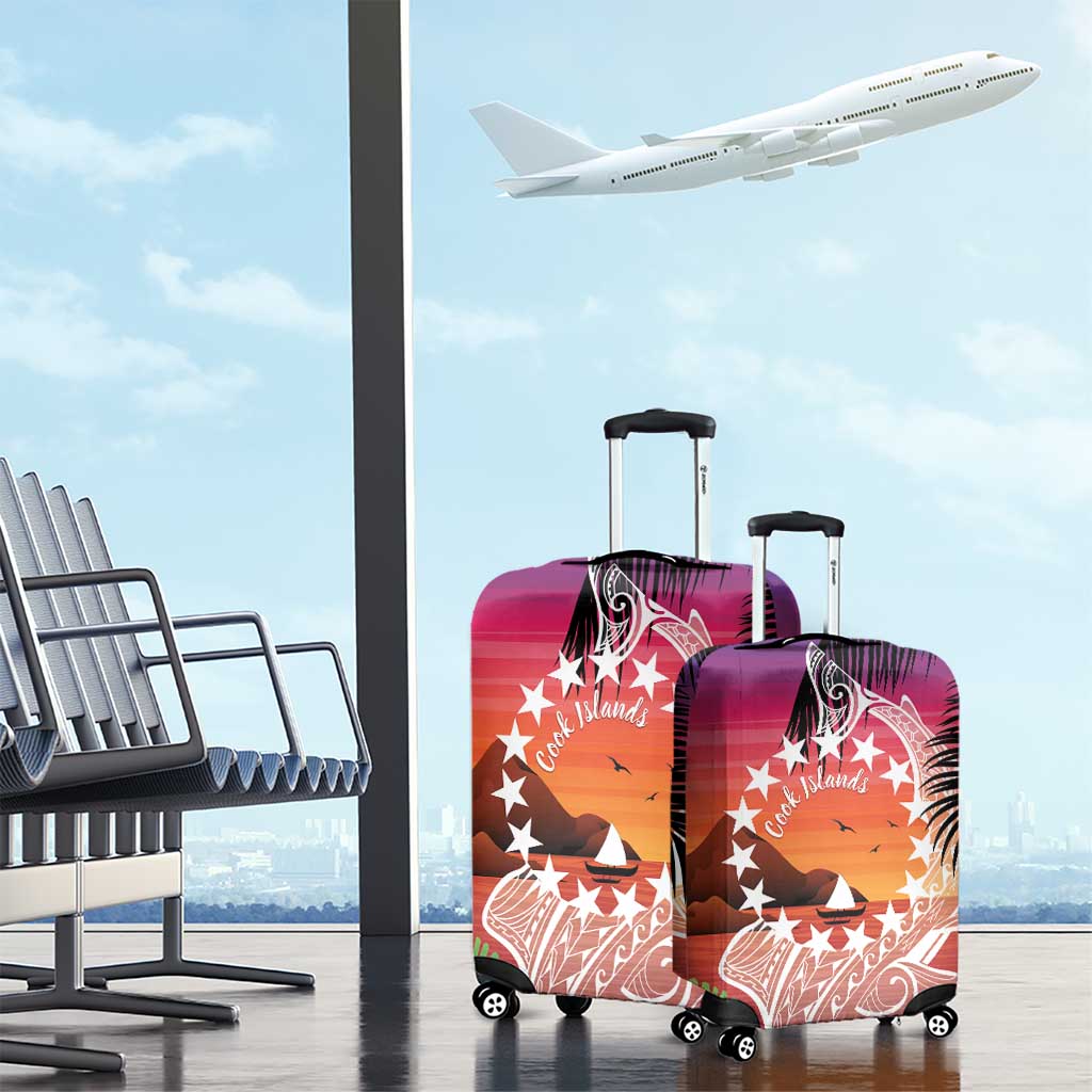 Kia Orana Cook Islands Luggage Cover Sunset Dream LT7 - Polynesian Pride