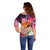 Kia Orana Cook Islands Off Shoulder Sweater Sunset Dream