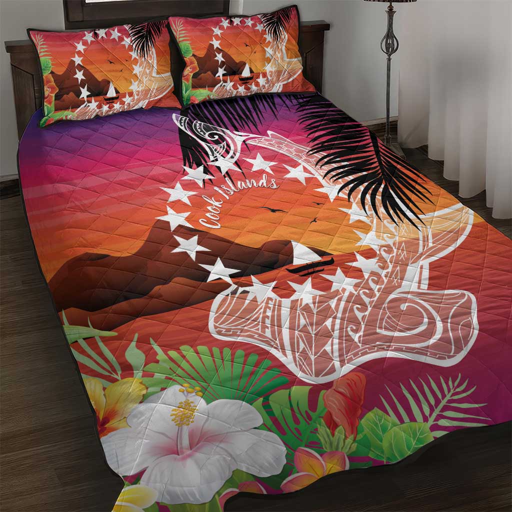 Kia Orana Cook Islands Quilt Bed Set Sunset Dream